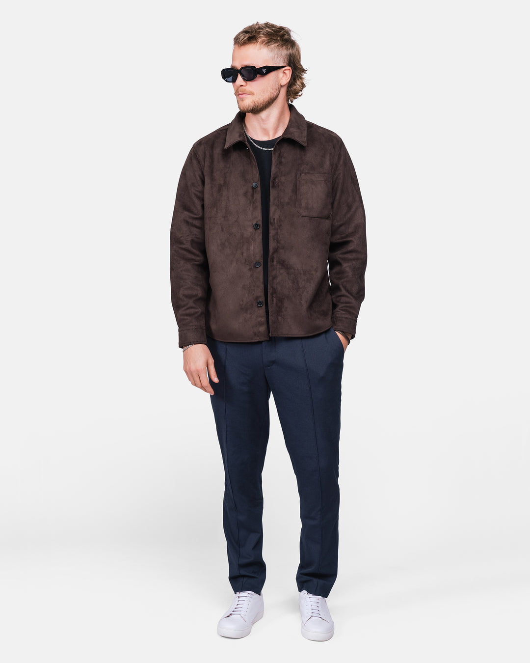 Alfred vegan suede brown