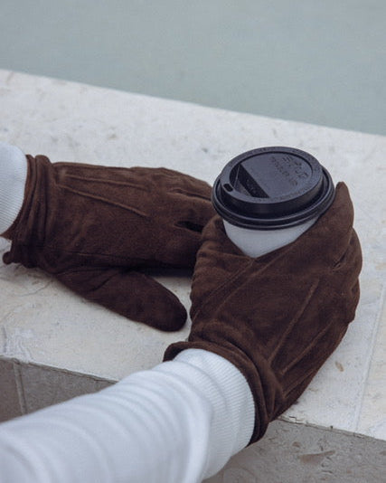 M1 Chèvre suédé marron