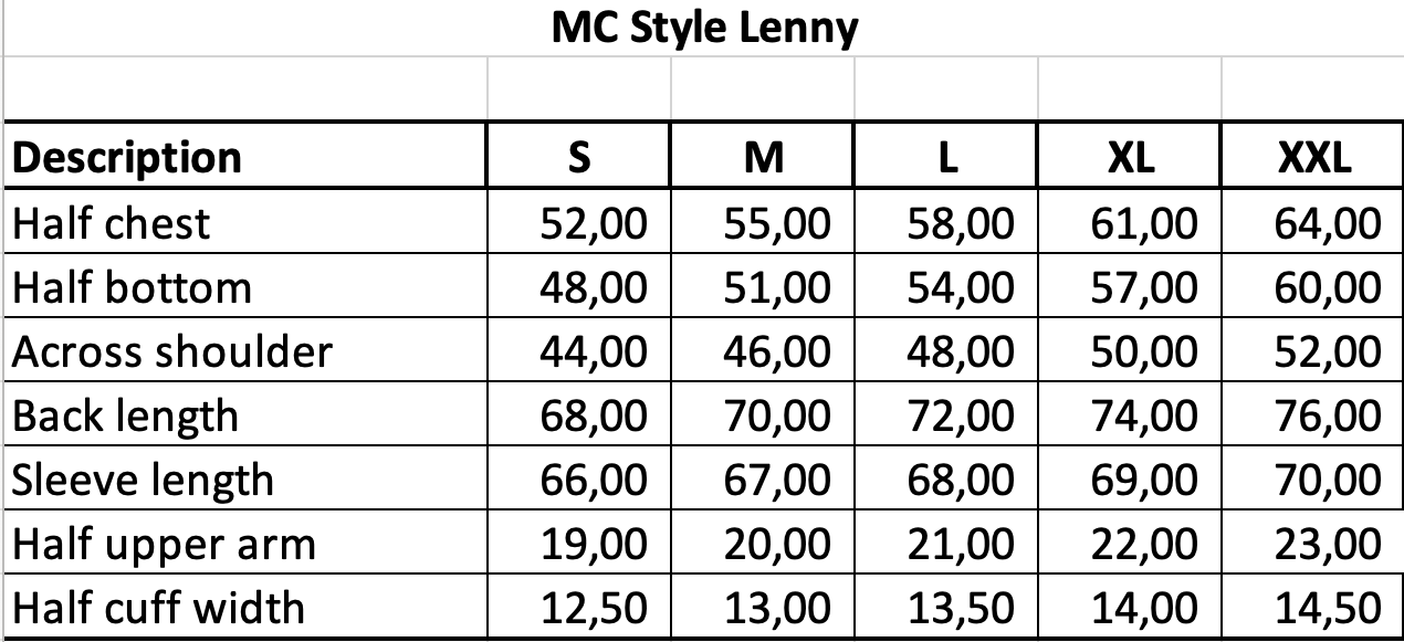 Size Guide