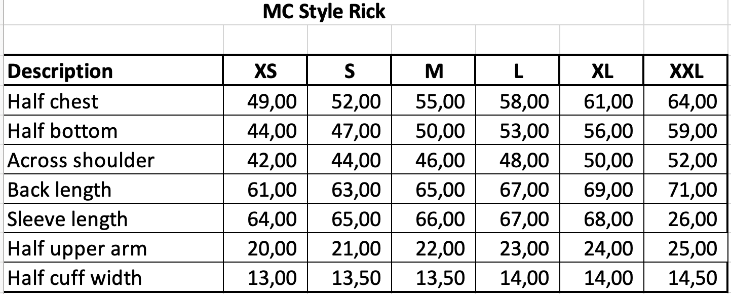 Size Guide