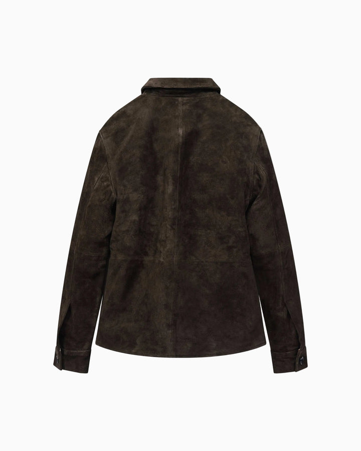 Abbe Cow Suede Dark Brown