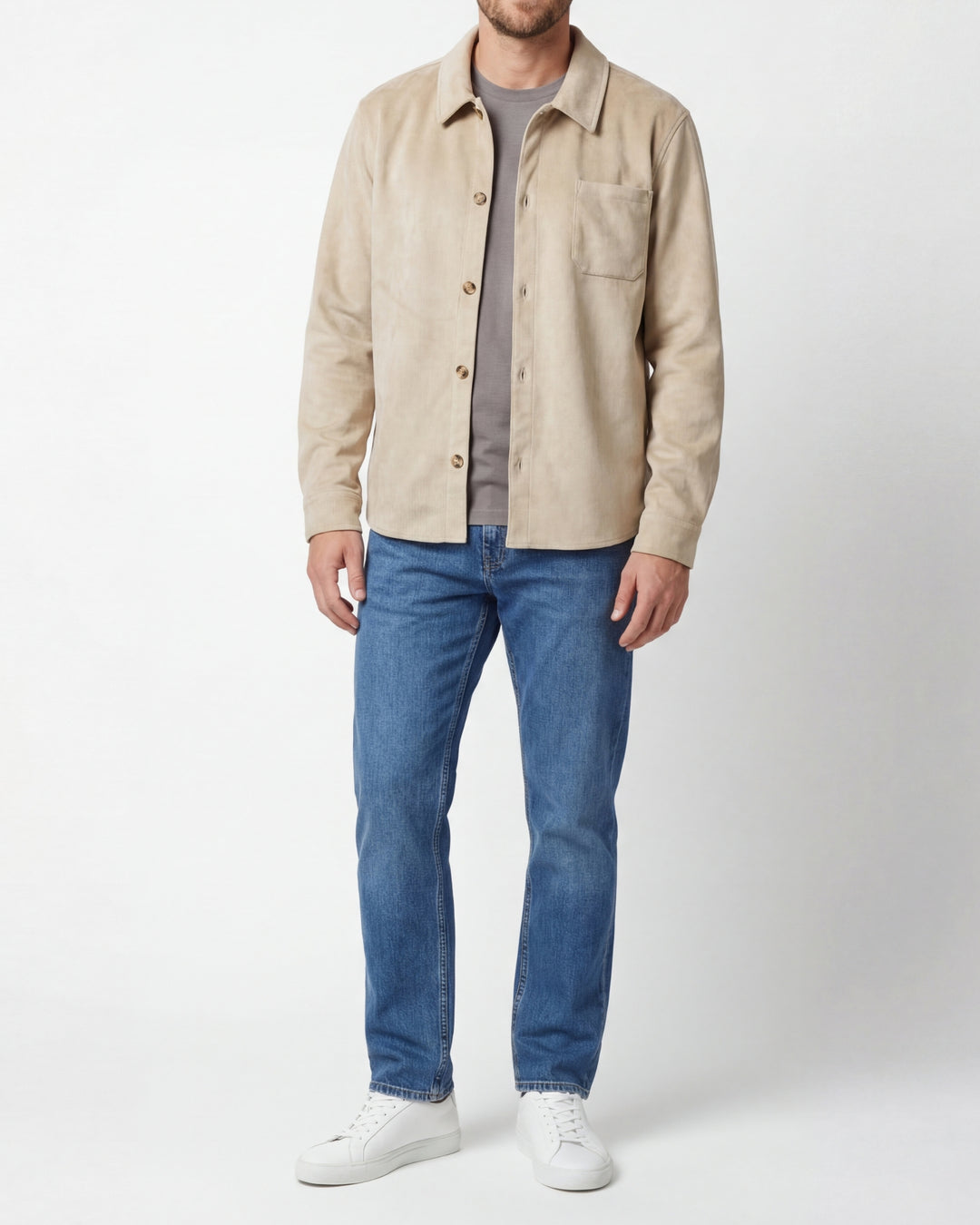 Alfred vegan suede beige