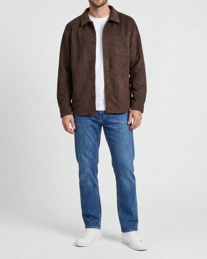 Alfred vegan suede brown