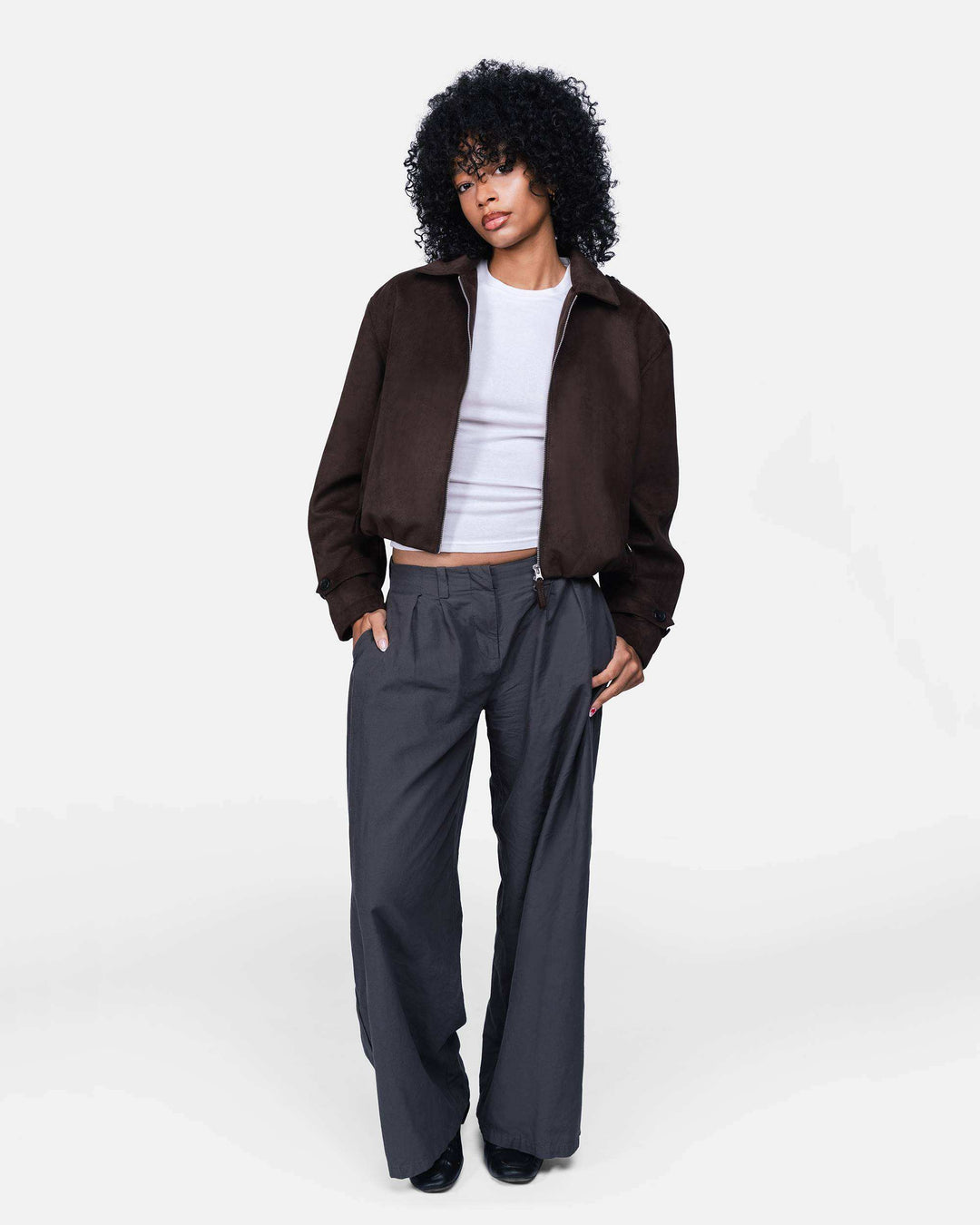 Leja Vegan Suede Dark Brown