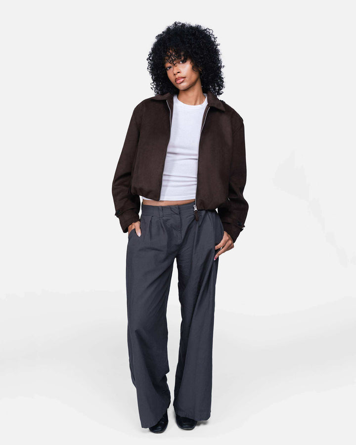 Leja Vegan Suede Dark Brown