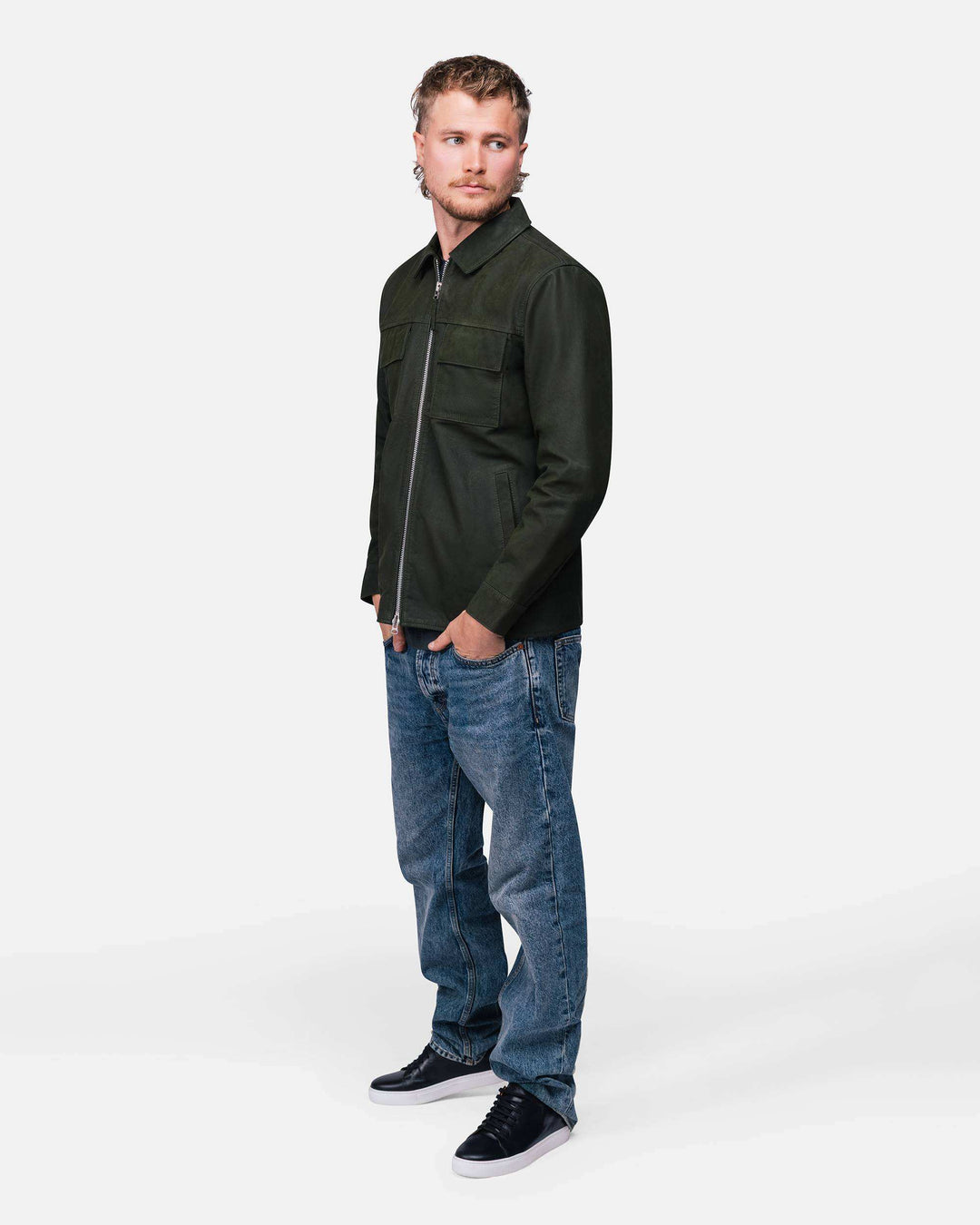 Allan Buffalo Suede Moss Green