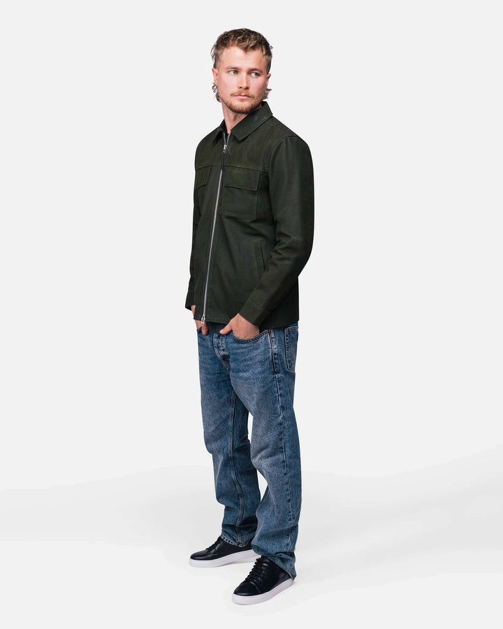 Allan Buffalo Suede Moss Green