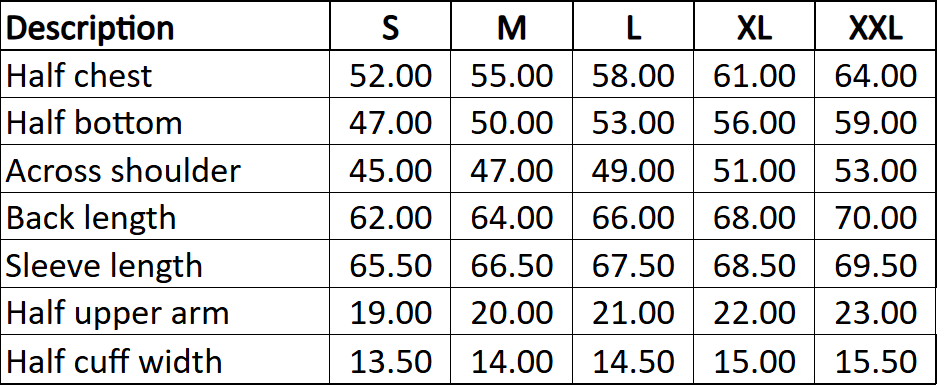 Size Guide