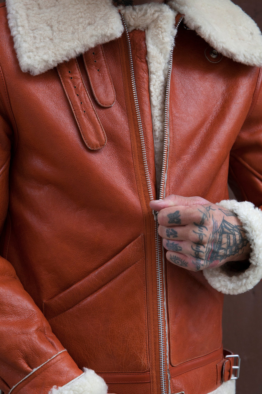 Burt Shearling Tan