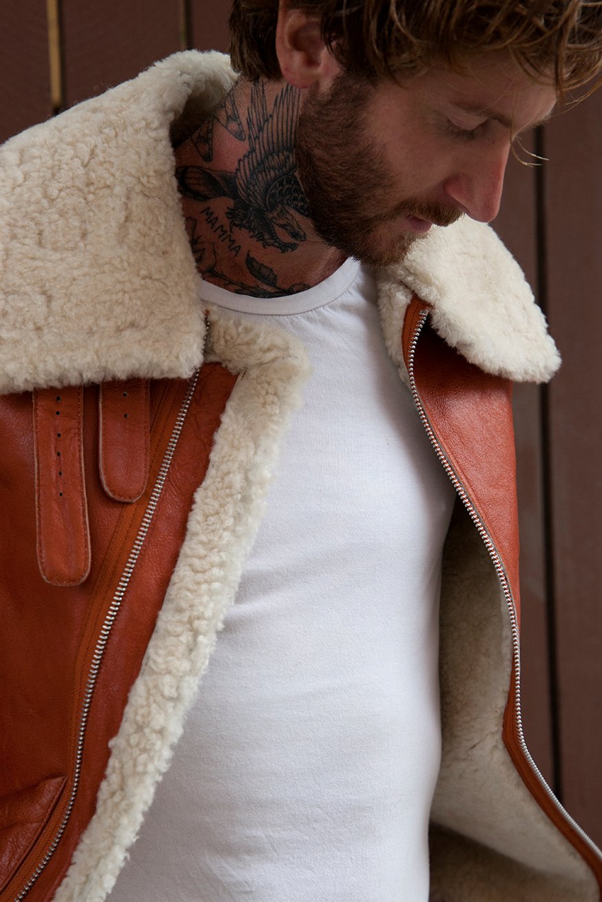 Burt Shearling Tan