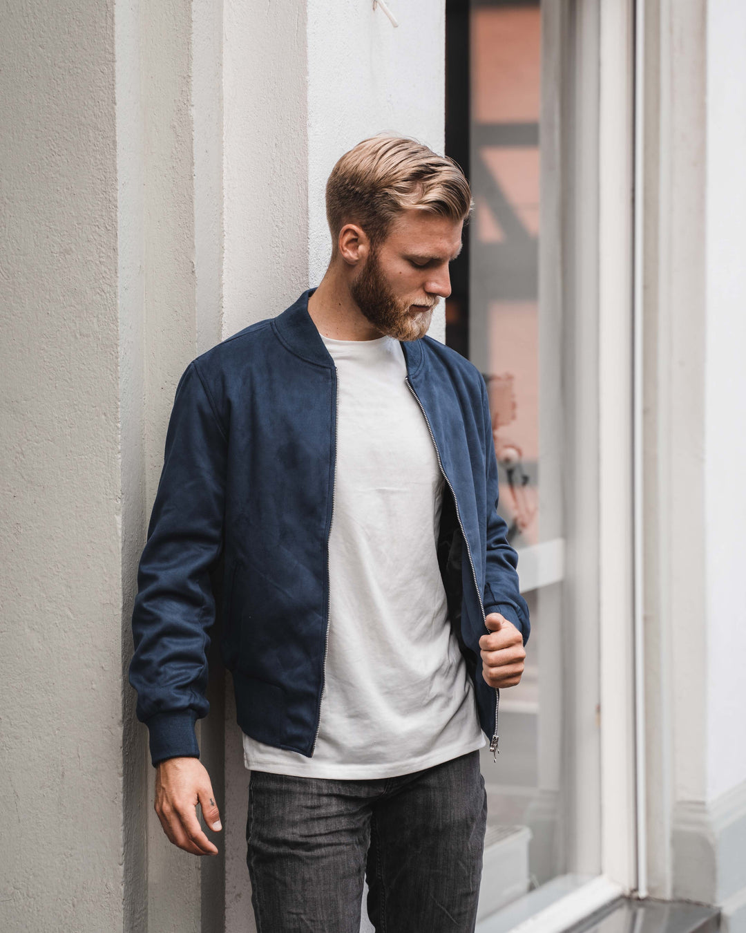 Noel vegan suede navy