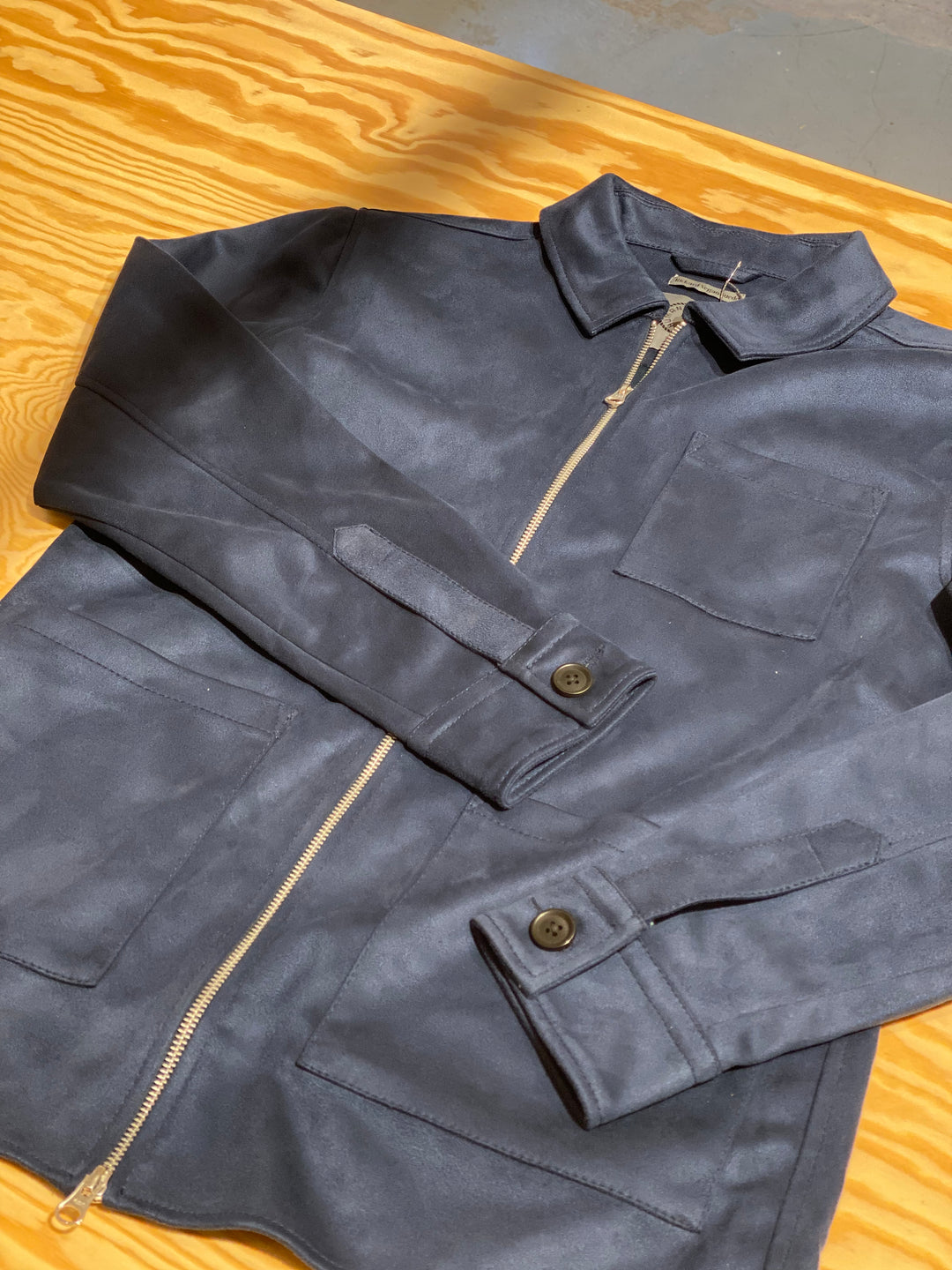 Rickard Vegan Suede Navy