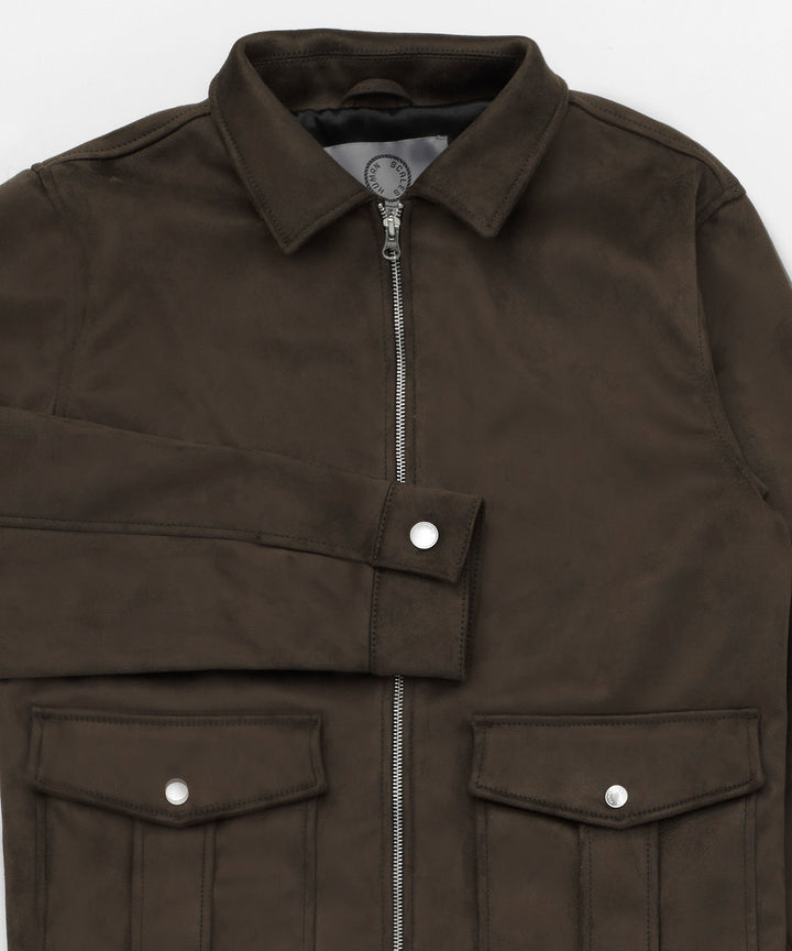 Seth vegan suede Dark brown