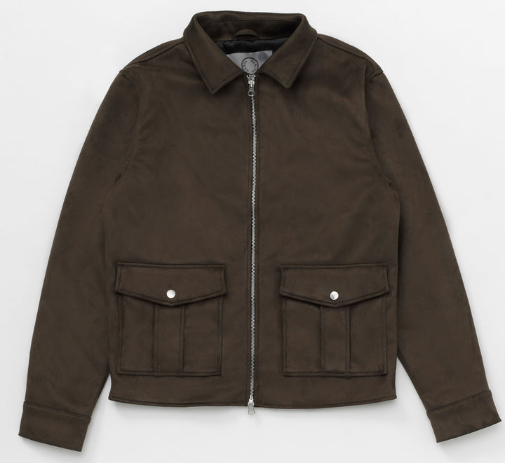 Seth vegan suede Dark brown